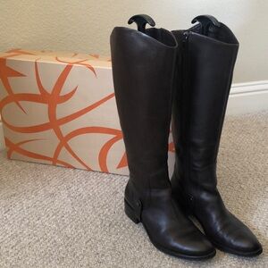 Via Spiga Leather Knee-High Boots